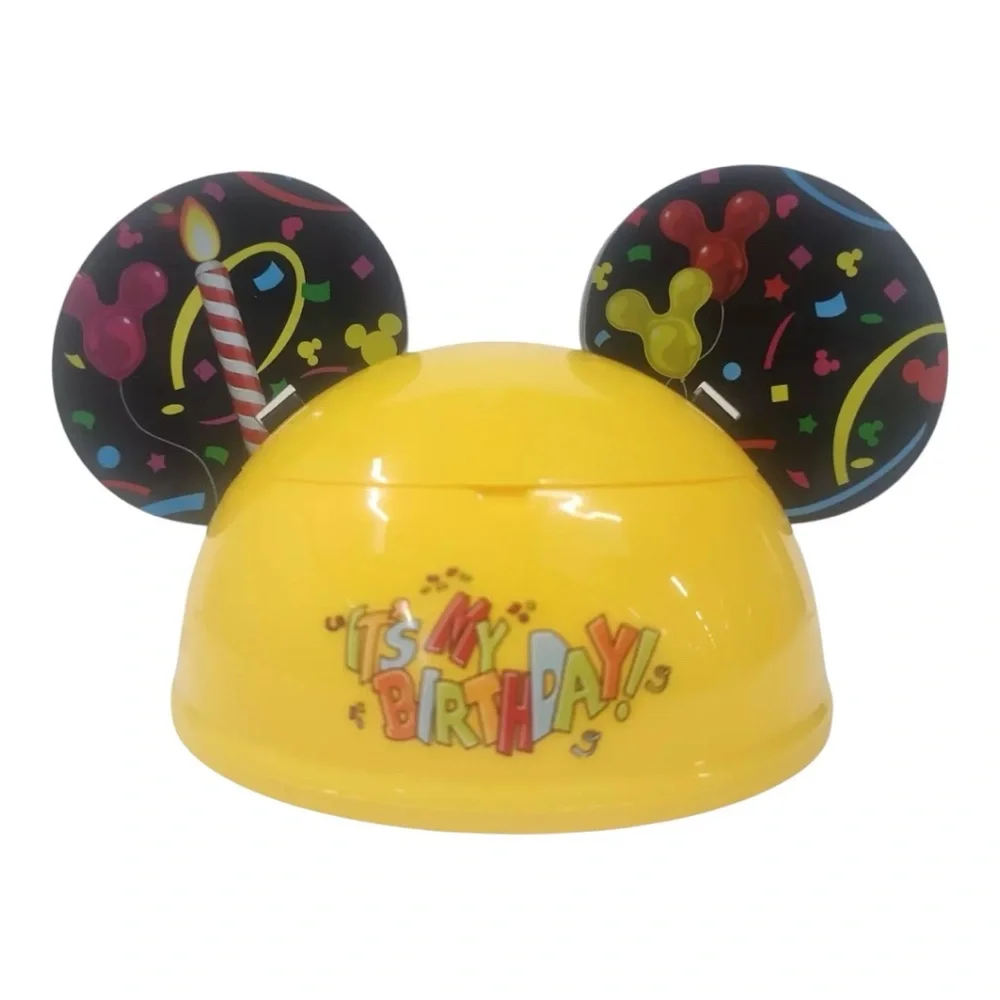 Disney Its My Birthday Ear Hat Mickey Mouse Ice Cream Sundae Bowl Yellow